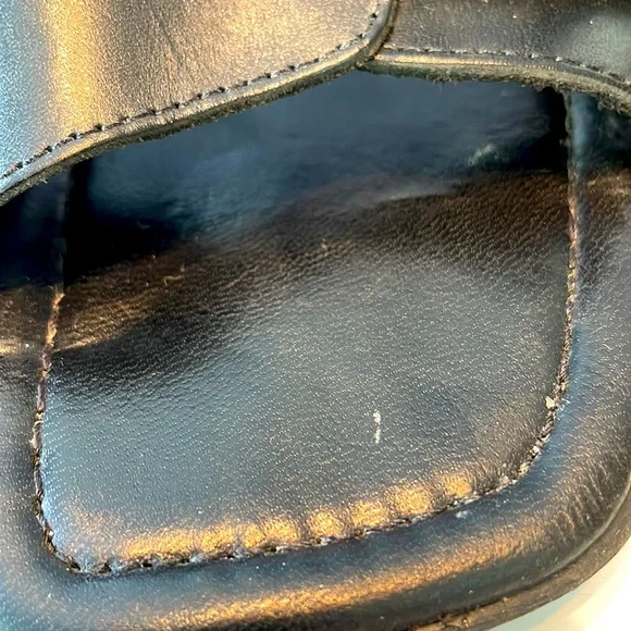 IDEA Ladies Open Toe Mules. Black Sandals. Wider Heel. Size 8. - Picture 9 of 14